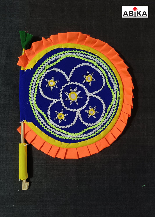 Hand Crafted Hand Fan | Handmade Pipili Applique